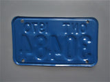 1970 YOM Clear Ontario Motorcycle License Plate