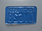 1970 YOM Clear Ontario Motorcycle License Plate