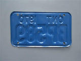 1970 YOM Clear Ontario Motorcycle License Plate