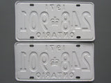 1971 YOM Clear Ontario License Plates