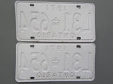 1971 YOM Clear Ontario License Plates