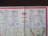 1972 to 1975 Ontario Road Map - Texaco