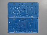 1972 YOM Clear Ontario License Plates