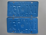 1972 YOM Clear Ontario License Plates