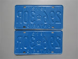 1972 YOM Clear Ontario License Plates