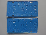 1972 YOM Clear Ontario License Plates
