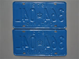 1972 YOM Clear Ontario License Plates