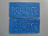 1972 YOM Clear Ontario License Plates