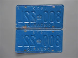 1972 YOM Clear Ontario License Plates