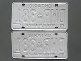 1973 YOM Clear Ontario License Plates