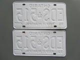 1973 YOM Clear Ontario License Plates