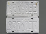 1973 YOM Clear Ontario License Plates
