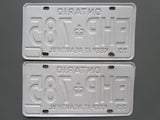 1973 YOM Clear Ontario License Plates