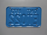 1973 YOM Clear Ontario Motorcycle License Plate