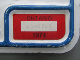 1974 Ontario License Plates