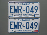 1974 Ontario License Plates