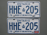 1974 Ontario License Plates