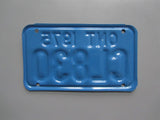 1975 YOM Clear Ontario Motorcycle License Plate