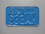 1975 YOM Clear Ontario Motorcycle License Plate
