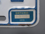 1976 Ontario License Plates