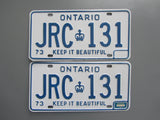 1976 Ontario License Plates