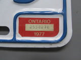 1977 Ontario License Plates