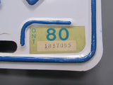 1980 Ontario License Plates