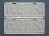 1926 YOM Clear Ontario License Plates