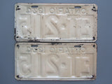 1934 YOM Clear Ontario License Plates