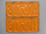 1935 YOM Clear Ontario License Plates