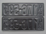 1921 YOM Clear Ontario License Plates