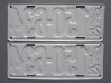1922 YOM Clear Ontario License Plates
