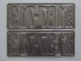 1922 YOM Clear Ontario License Plates
