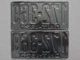 1923 YOM Clear Ontario License Plates