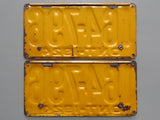 1924 YOM Clear Ontario License Plates
