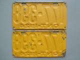 1924 YOM Clear Ontario License Plates