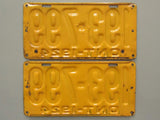 1924 YOM Clear Ontario License Plates