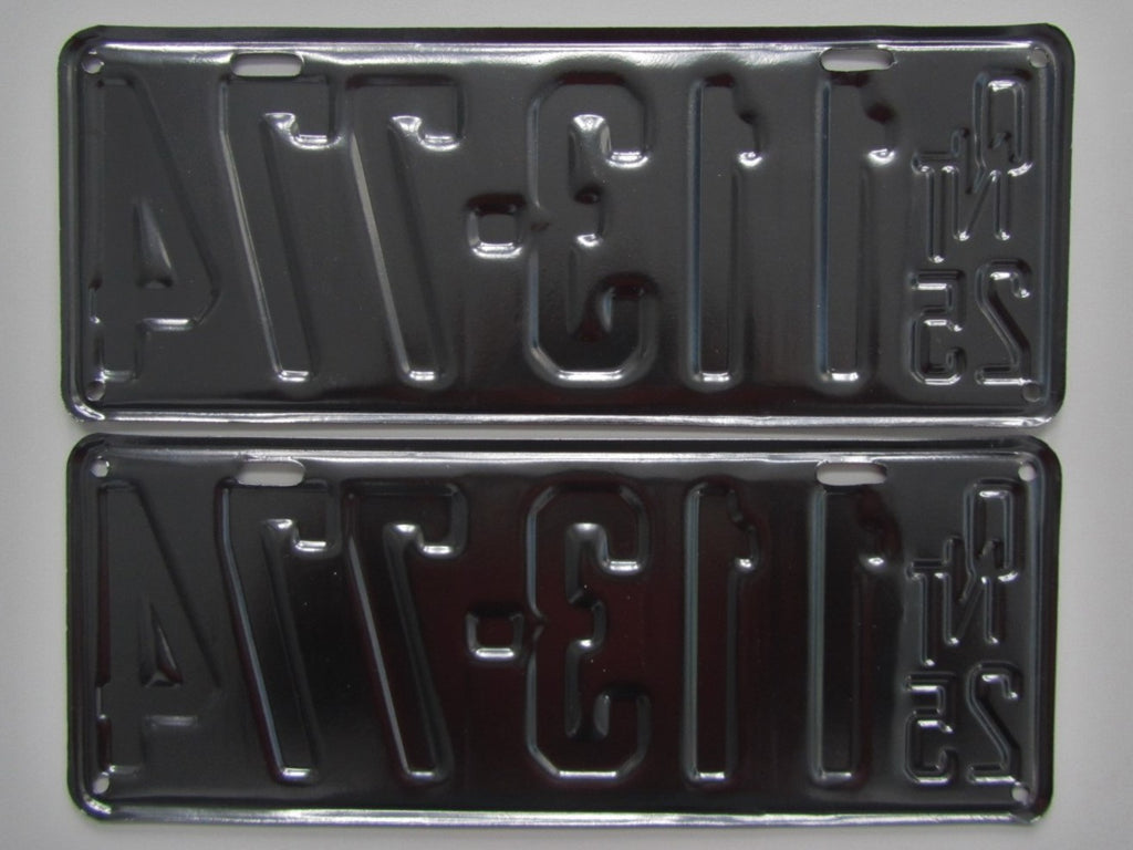 1925 YOM Clear Ontario License Plates – YOMplates