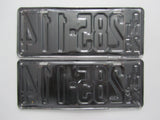 1925 YOM Clear Ontario License Plates