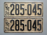 1926 YOM Clear Ontario License Plates