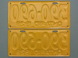 1928 YOM Clear Ontario License Plates