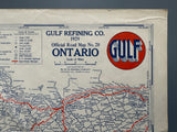 1929 Ontario Road Map - Gulf