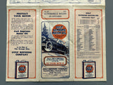 1929 Ontario Road Map - Gulf