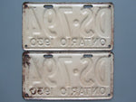 1930 YOM Clear Ontario License Plates
