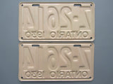 1930 YOM Clear Ontario License Plates