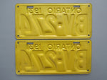 1931 YOM Clear Ontario License Plates