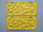 1931 YOM Clear Ontario License Plates