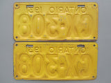 1931 YOM Clear Ontario License Plates