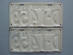 1932 YOM Clear Ontario License Plates