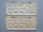 1932 YOM Clear Ontario License Plates